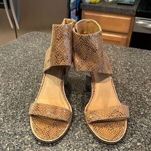 Very Volatile heels, imitation snake skin